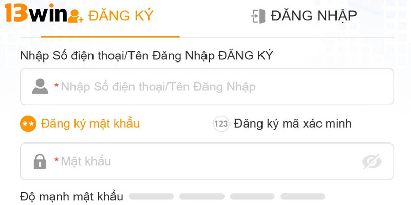 Tên người dùng phải có độ dài từ 5 - 16 ký tự